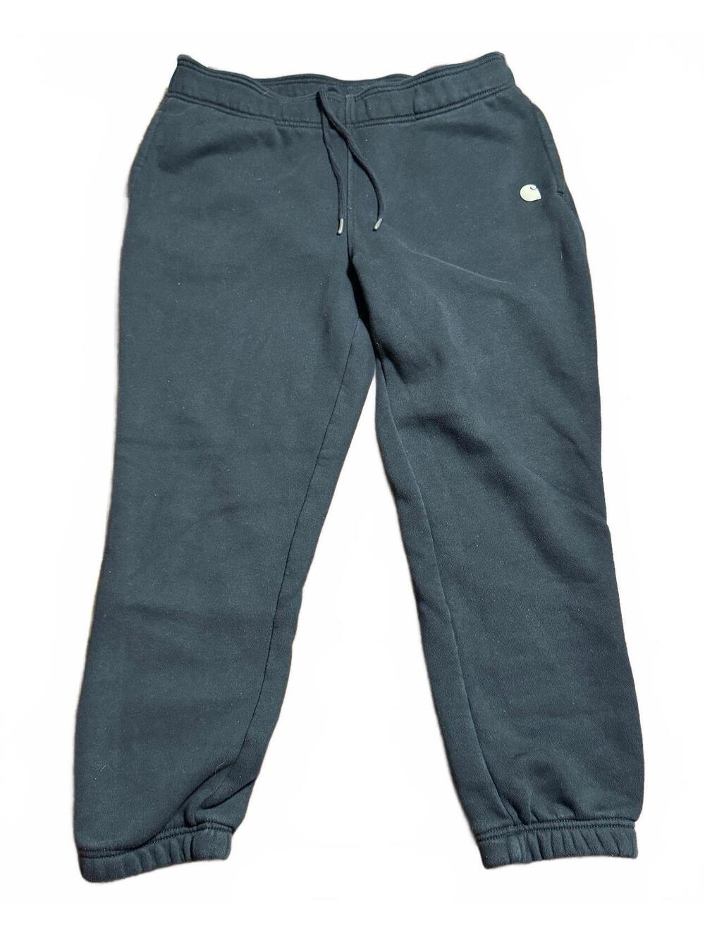 Carhartt Womens Relaxed Fit Fleece Jogger Sweatpants L Black 105510 BN5510-W